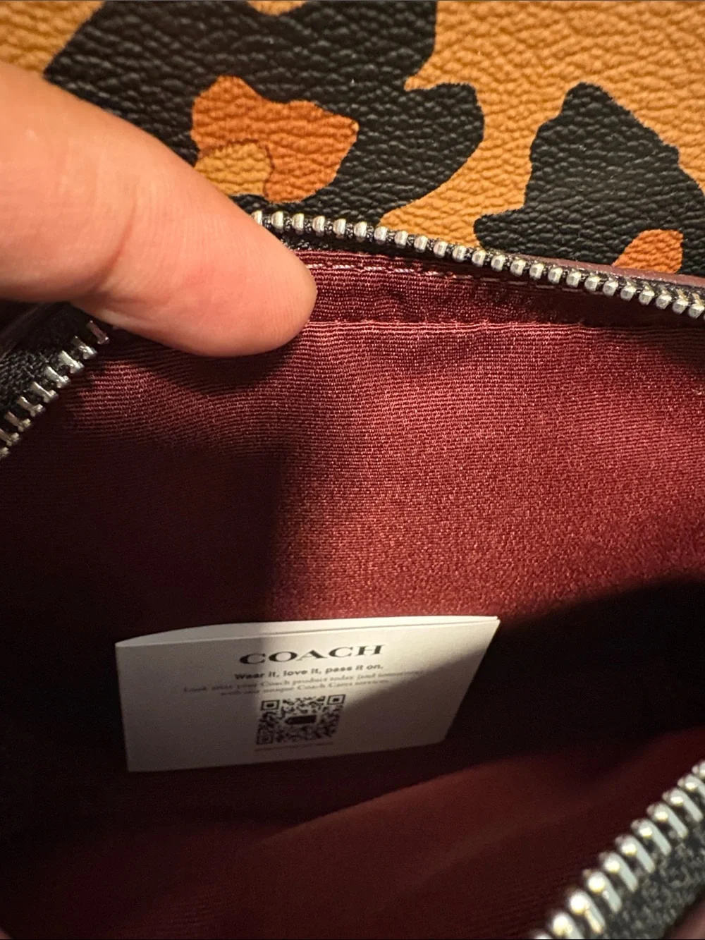 COACH NWT Mini Signature Animal Print Backpack